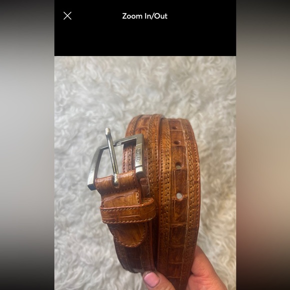 Cuadra Fuscus Skin genuine caiman Belt - Picture 1 of 7